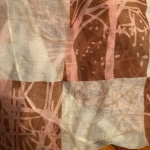 Pink and Brown Scarf